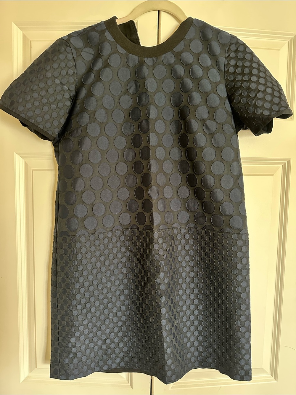 Madewell Women’s Textured Navy Short Sleeve Shift Dress